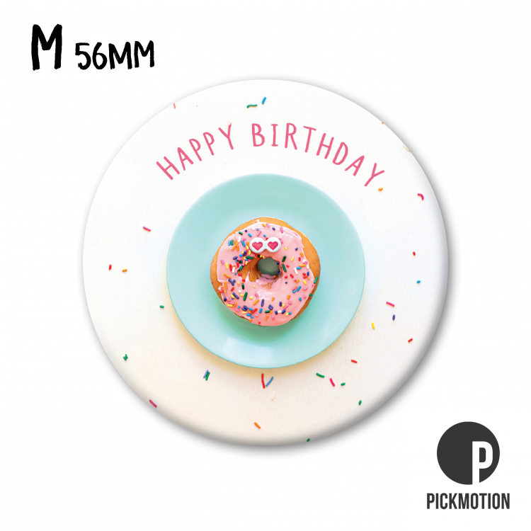 Pickmotion M Magnet Happy Birthday, Donut