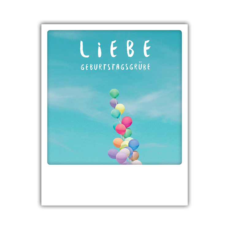 Pickmotion Photo-Postkarte Liebe Geburtstagsgrüße