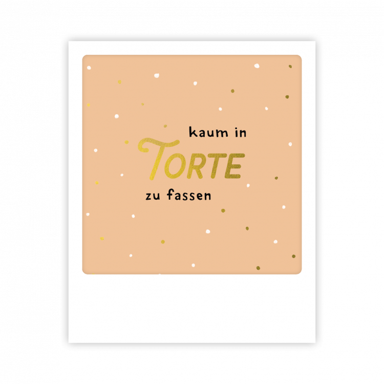 Pickmotion Kleine Postkarte Kaum In Torte Zu Fassen