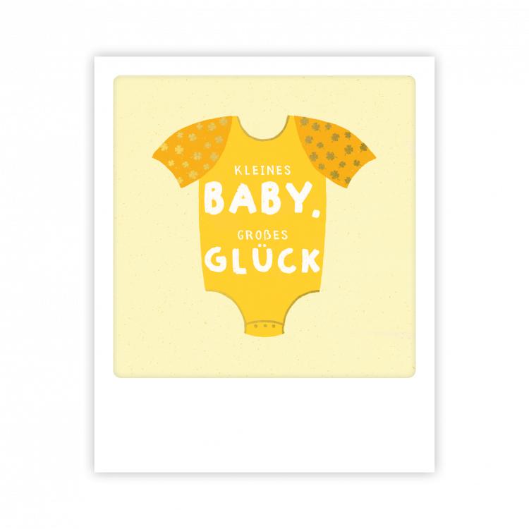 Pickmotion Kleine Postkarte Baby Glück