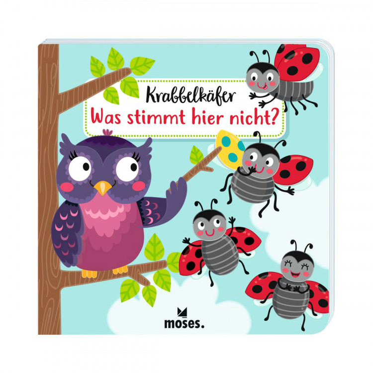 MOSES Krabbelkäfer Buch - Was stimmt hier nicht? Kinderbuch