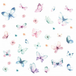214 Wandtattoo Schmetterlinge Aquarell Butterfly