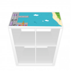 Spielfolie für KALLAX Regal Hafen & Insel (Möbel nicht inklusive)