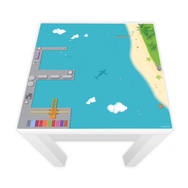 Spielfolie für LACK Tisch Hafen & Insel (Möbel nicht inklusive)