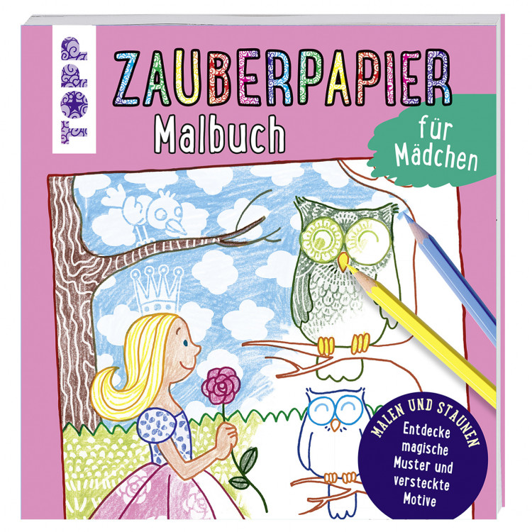 TOPP Zauberpapier Malbuch - Für Mädchen