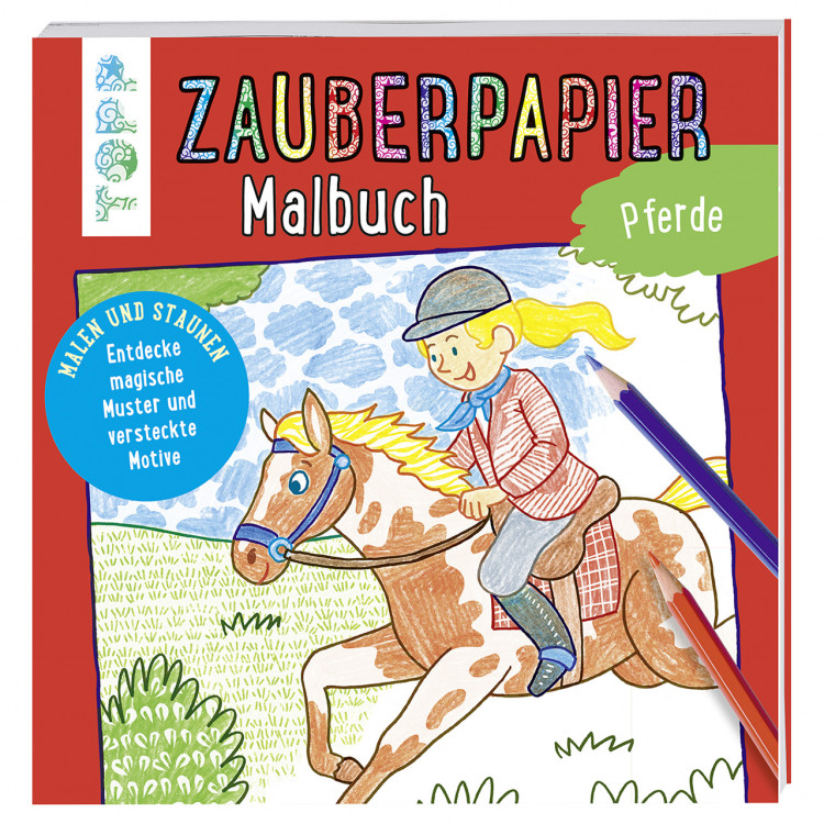 TOPP Zauberpapier Malbuch - Pferde