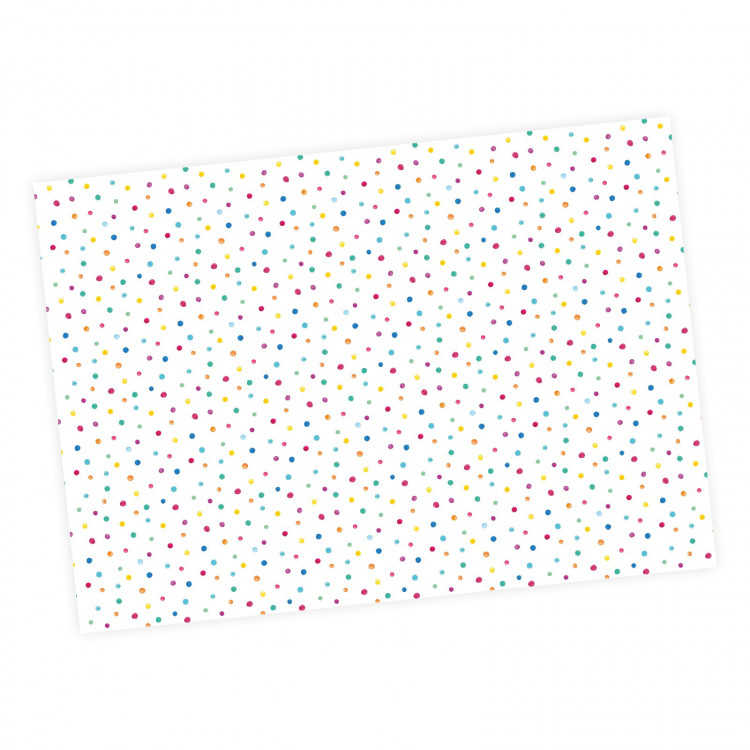 5 Bögen Geschenkpapier Punkte Dots bunt - 1,60€/qm - 84,1 x 59,4 cm