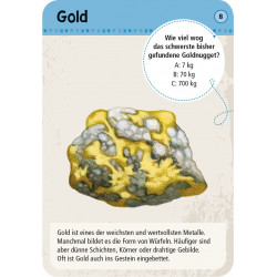 MOSES Kartenspiel- Expedition Natur - 50 Mineralien & Steine