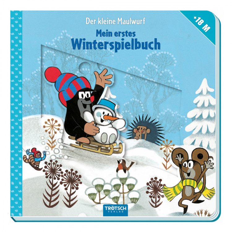 TRÖTSCH Maulwurf Winterspielbuch 10 Seiten Pappbuch