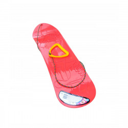 PROSPERPLAST Kinder Snowboard - rot Gleitboard mit Halteseil