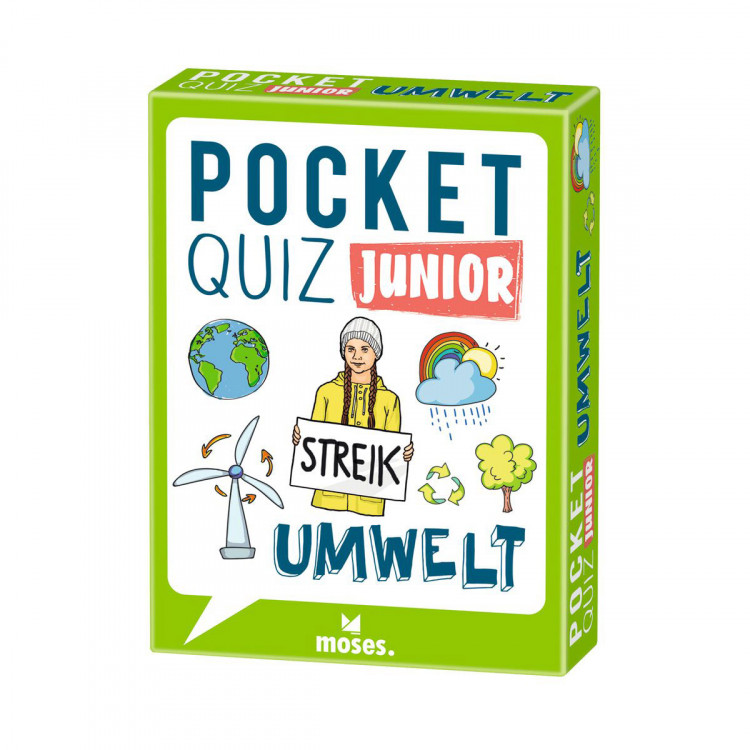 MOSES Pocket Quiz Junior - Umwelt - 50 Karten