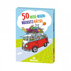 MOSES 50 Reise-Regen-Rücksitz-Rätsel - 50 Karten