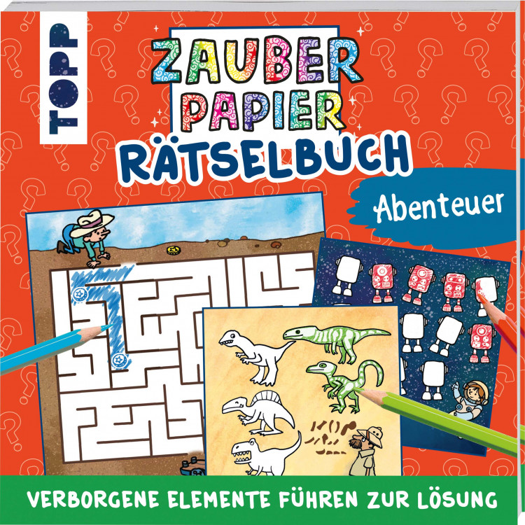 TOPP Zauberpapier Rätselbuch Abenteuer - Block Malbuch