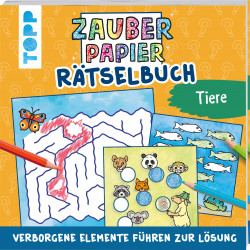 TOPP Zauberpapier Rätselbuch Tiere - Block Malbuch