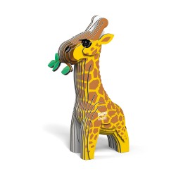 EUGY 3D Bastelset Giraffe gelb - einzigartige 3D Tierfigur