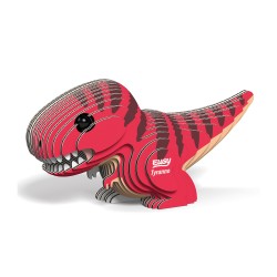 EUGY 3D Bastelset Tyrannosaurus rot - einzigartige 3D Tierfigur
