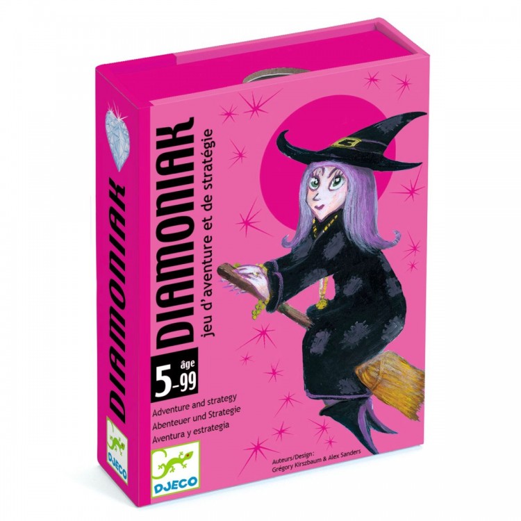 DJECO Kartenspiel Diamoniak - Fantastisches Lege- und Ziehspiel