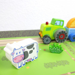 Spielfolie/ Möbelfolie für IKEA TROFAST Bauernhof Aufkleber Sticker Kinderzimmer Spieltisch (Möbel nicht inklusive)