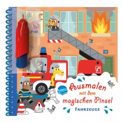 ARENA - Kindermalbuch ausmalen mit dem magischen Pinsel Fahrzeuge
