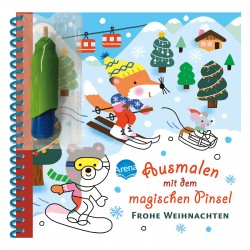 ARENA - Kindermalbuch ausmalen mit dem magischen Pinsel. Frohe Weihnachten