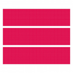 nikima - 009 Möbelfolie für IKEA MALM - Punkte rot weiß  - 3 Schubladen Aufkleber Sticker Klebefolie  (Möbel nicht inklusive)