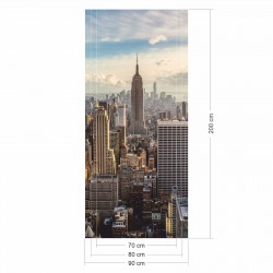 selbstklebendes Türbild - New York 0,9 x 2 m (16,66 €/m²) - Türtapete Türposter Klebefolie Dekorfolie