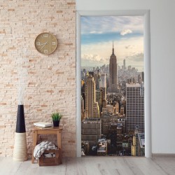 selbstklebendes Türbild - New York 0,9 x 2 m (16,66 €/m²) - Türtapete Türposter Klebefolie Dekorfolie