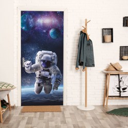 selbstklebendes Türbild - Astronaut 0,9 x 2 m (16,66 €/m²) - Türtapete Türposter Klebefolie Dekorfolie