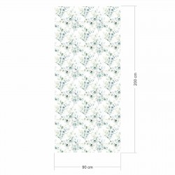 2 x 0,9 m selbstklebende Folie - Floral weiß/grün (16,66 €/m²) Klebefolie  Dekorfolie