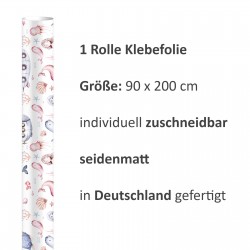 2 x 0,9 m selbstklebende Folie - Meerjungfrauen (16,66 €/m²) Klebefolie Dekorfolie Möbelfolie