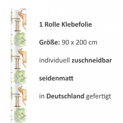 2 x 0,9 m selbstklebende Folie - Pferde (16,66 €/m²) Klebefolie Dekorfolie Möbelfolie