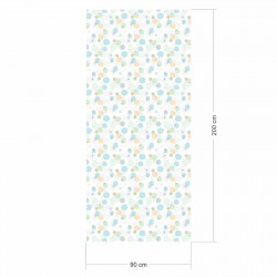 2 x 0,9 m selbstklebende Folie - Punkte mint hellblau (16,66 €/m²