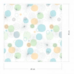 2 x 0,9 m selbstklebende Folie - Punkte mint hellblau (16,66 €/m²) Klebefolie  Dekorfolie