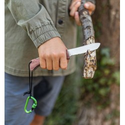 MOSES Expedition Natur klappbares Schnitzmesser mit Holzgriff Taschenmesser