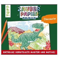 TOPP Zauberpapier Malbuch Dinosaurier 48 Seiten