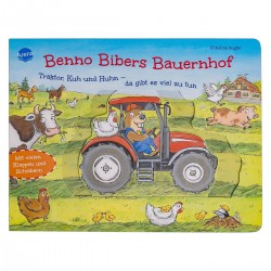 ARENA Benno Biber Bauernhof Pappbilderbuch mit Klappen