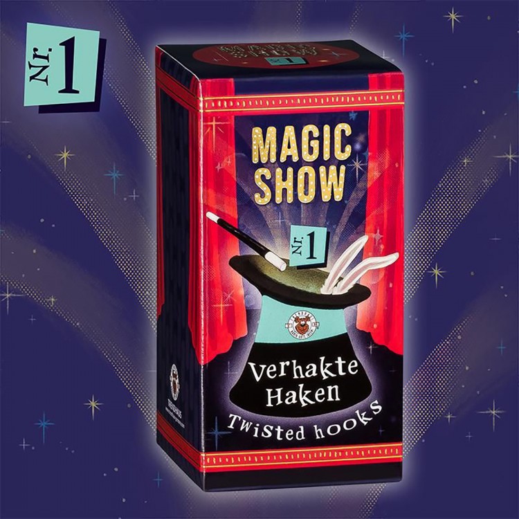 TRENDHAUS MAGIC SHOW Trick 1 Verhakte Haken Metallstifte Zauber Zauberei