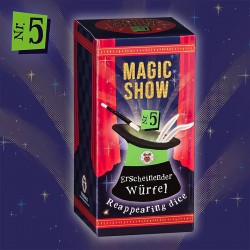 TRENDHAUS MAGIC SHOW Trick 5 Erscheinender Würfel Zylinder Zauber Zauberei Zauberer Marv