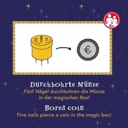 TRENDHAUS MAGIC SHOW Trick 9 Durchbohrte Münze Zauberei