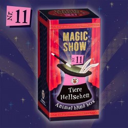 TRENDHAUS MAGIC SHOW Trick 11 Tiere Hellsehen Zylinder Zauber Zauberei Zauberer Marv