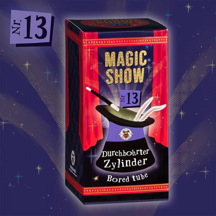TRENDHAUS MAGIC SHOW Trick 13 Durchbohrter Zylinder Zauber Zauberei Zauberer Marv