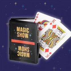 TRENDHAUS MAGIC SHOW Trick 14 Zauberkarten Karten Zylinder Zauber Zauberei Zauberer Marv