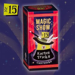 TRENDHAUS MAGIC SHOW Trick 15 Kartentricks Karten Zylinder Zauber Zauberei Zauberer Marv