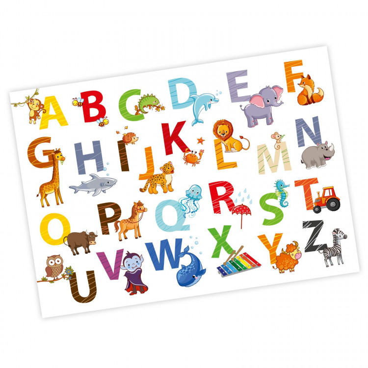 Kinder Tier ABC Poster