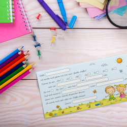 Verabredungsblock - DIN lang 50 Blatt - Spielen treffen - Einladung zum Spielen -  ideal für den Kindergarten