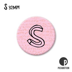 Pickmotion S-Magnet Buchstabe S rosa