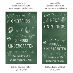 SOFORT DOWNLOAD - Abschiedsgeschenk Kita Kindergarten Schulkind Erzieher Gummibären Tischdeko
