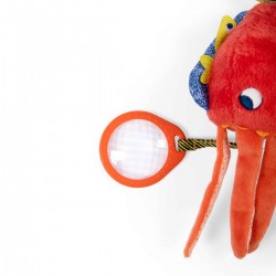 MOULIN ROTY Spieltier Tintenfisch Rassel Babyspielzeug
