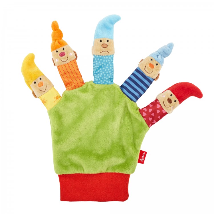 SIGIKID Baby Spiel Handschuh Wichtel bunt Fingerpuppen