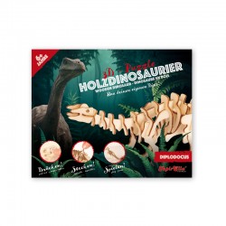 MAUDER VERLAG 3D Puzzle Dinosaurier aus Holz zum basteln und bemalen
